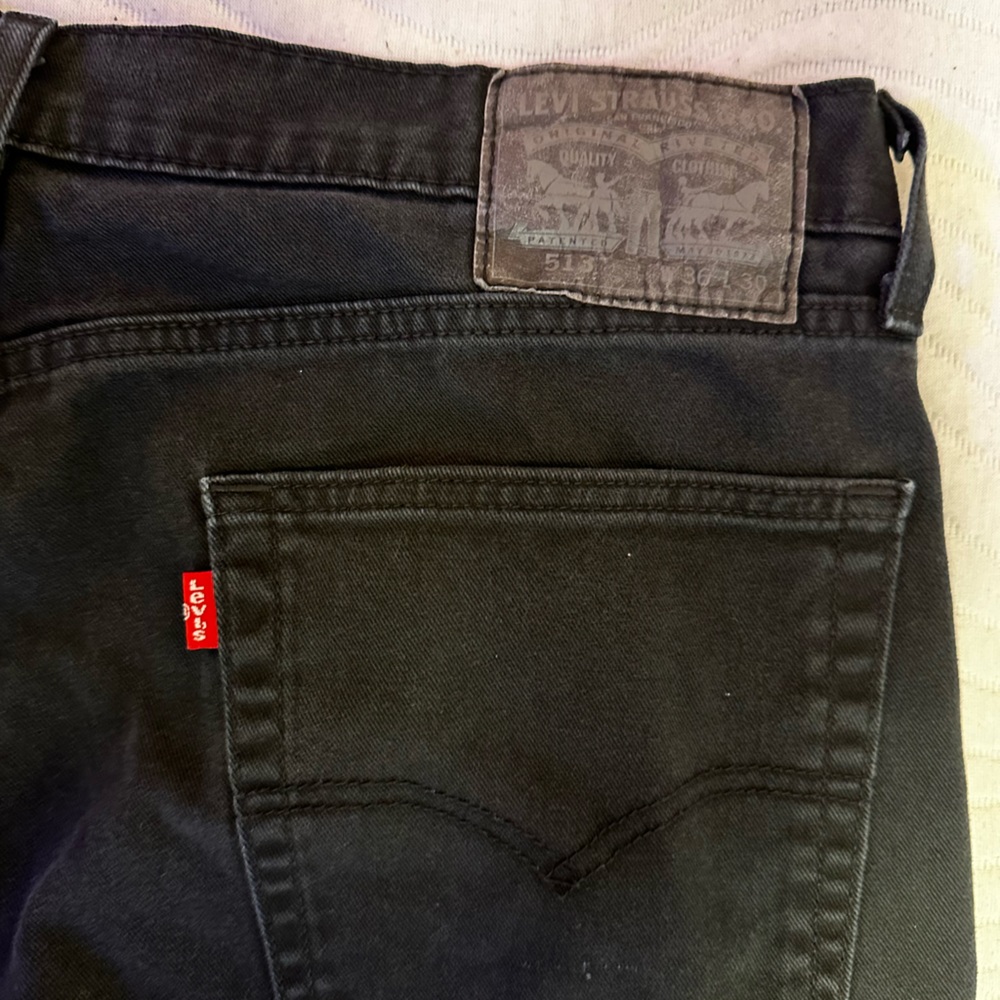 513 Black Levi's Jeans, 36x30